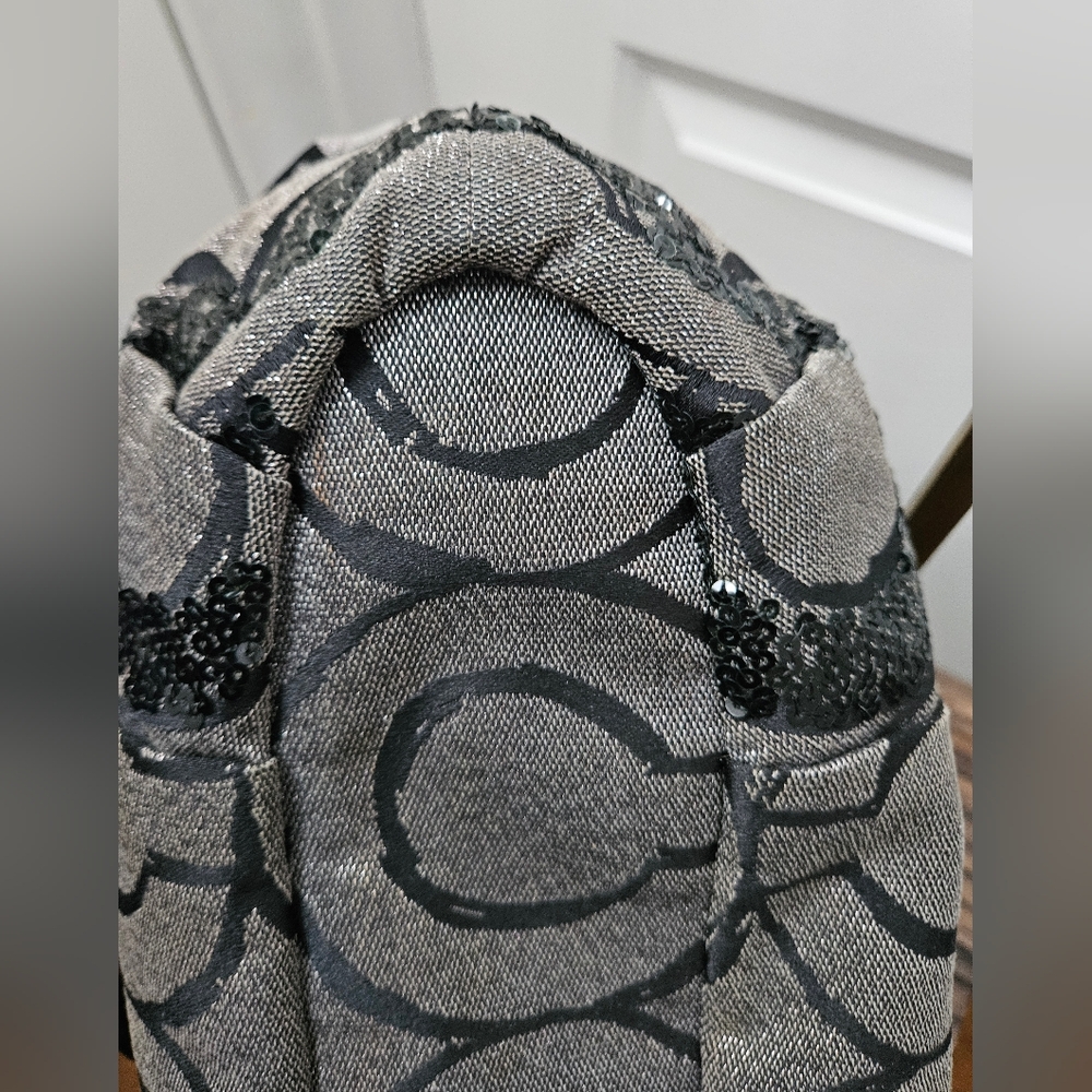 Coach Madison Signature Op Art Sophia Sequin Metallic Satchel-style 15945- 2010 - Picture 10 of 14